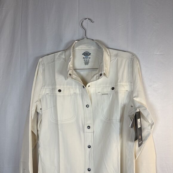 Dickies Temp IQ Women's Medium Cooling Utility Long Sleeve Shirt Beige NWT - Picture 2 of 16